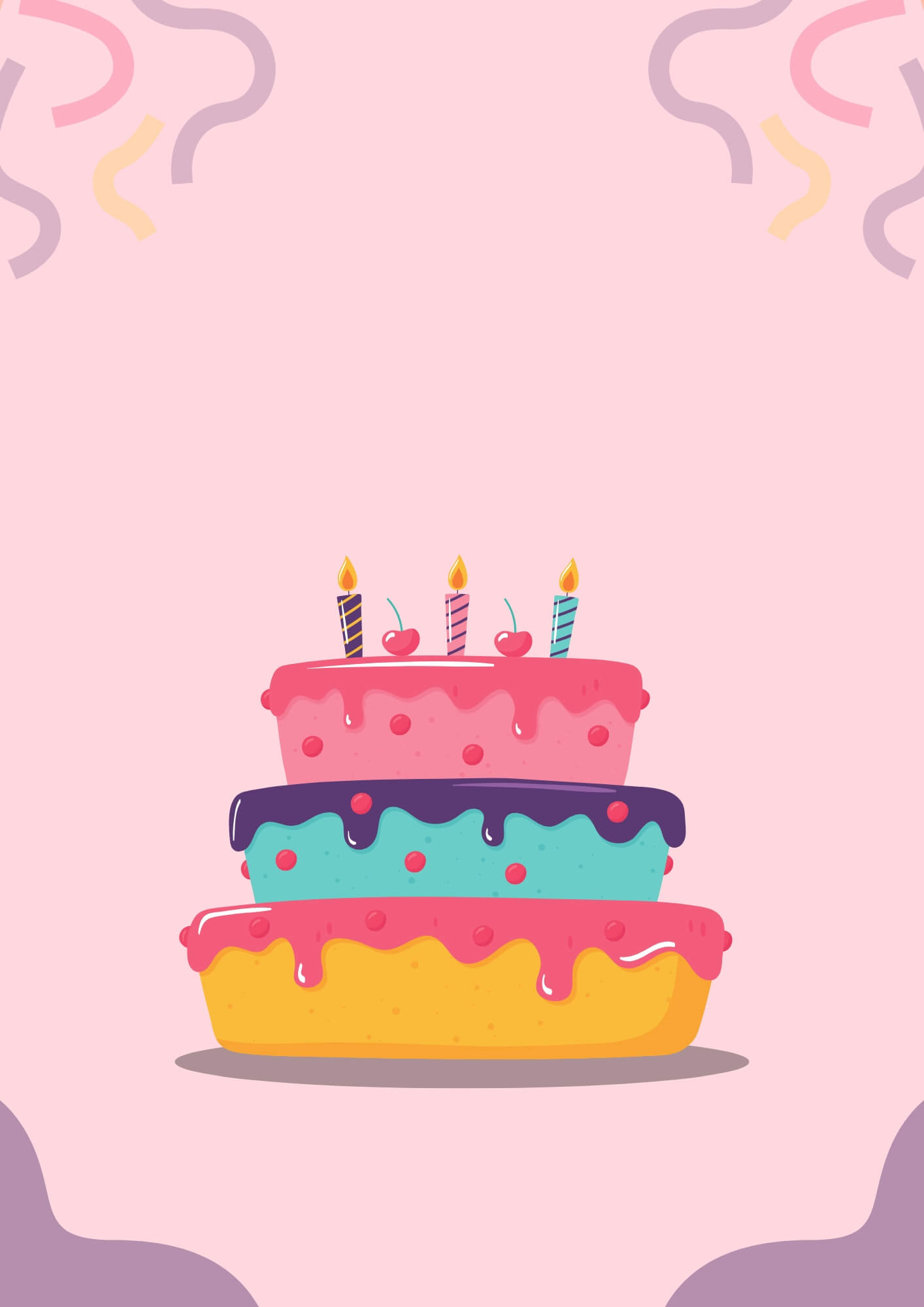 Illustration einer Geburtstagstorte als Hero-Bild von CakeOps